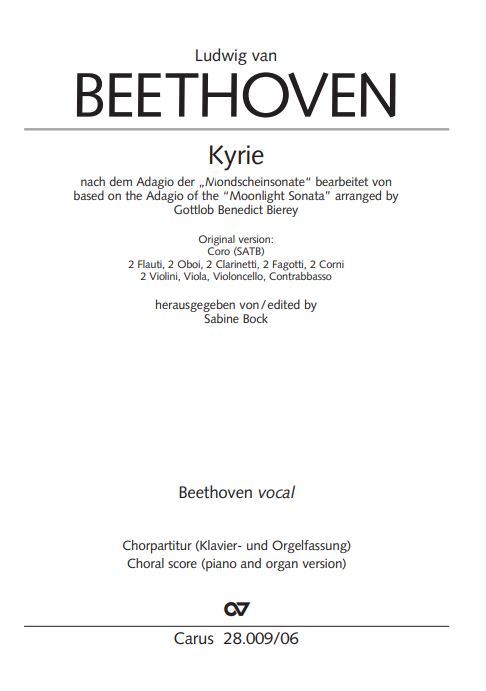 Kyrie, nach dem Adagio der Mondscheinsonate, op. 27/2