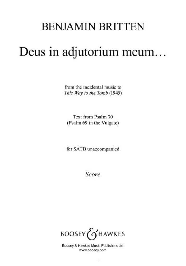 Deus in adjutorium meum ...