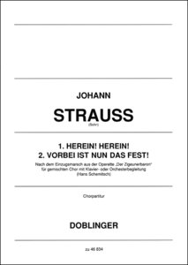 1. Herein . . . ! Herein . . . ! / 2. Vorbei ist nun das Fest . . .