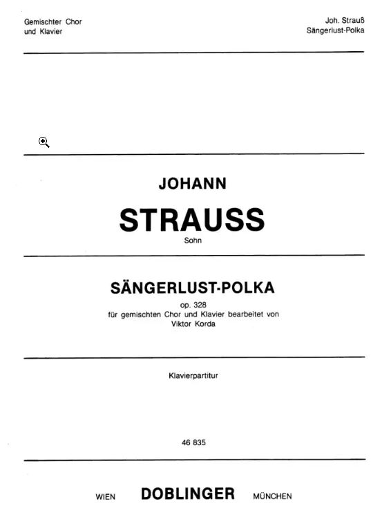 Sängerlust-Polka op. 328