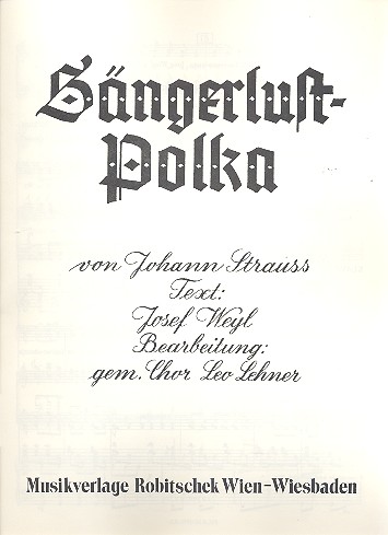 Sängerlust-Polka op. 328