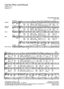 Und das Wort ward Fleisch, TWV 8:14