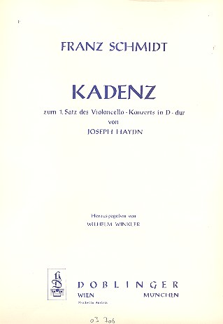 Kadenz zum 1. Satz des Cellokonzerts D-Dur von Joseph Haydn Hob. VIIb:2