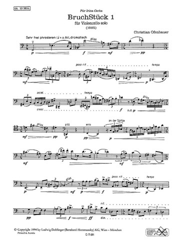 BruchStück 1 (1985)
