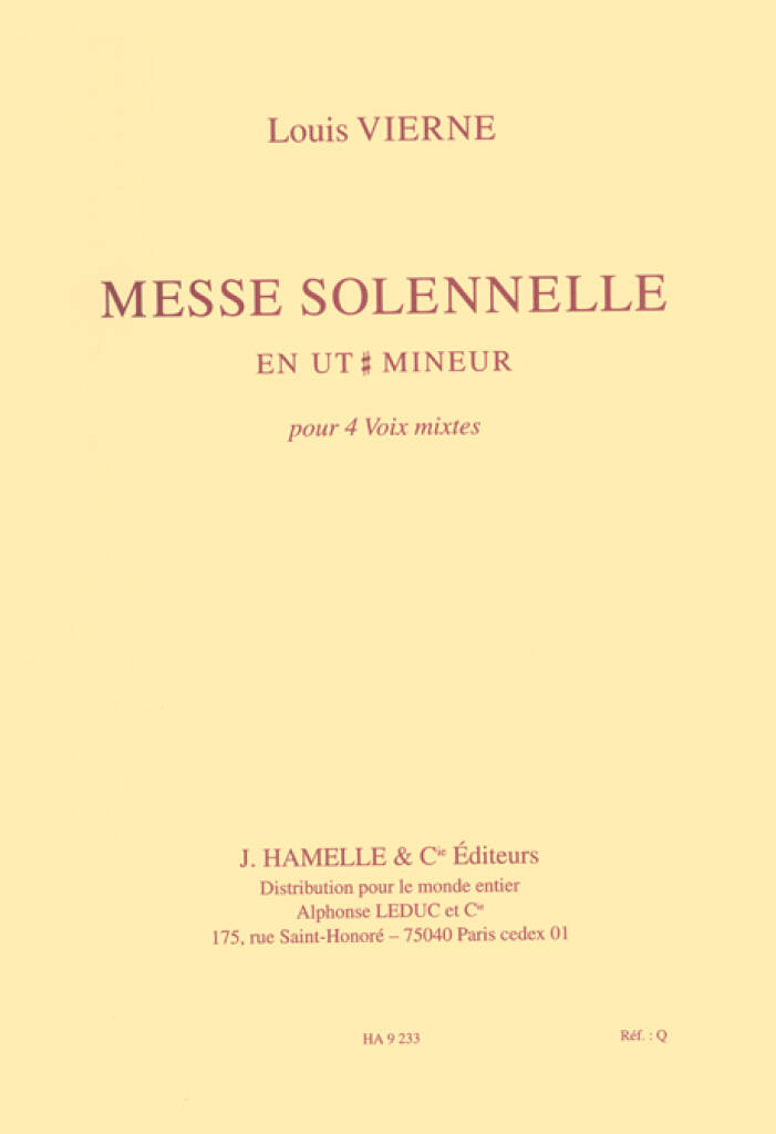 Messe solennelle en Ut mineur, op. 16