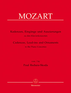 Kadenzen, Eingänge und Auszierungen zu Klavierkonzerten von Mozart