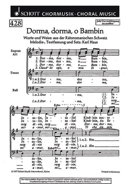Dorma dorma o Bambin