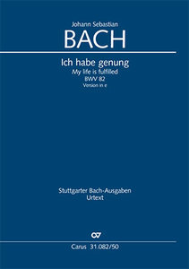 Ich habe genug BWV 82, Fassung für Sopran Version in e