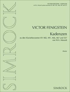 Kadenzen zu den Klavierkonzerten KV 482, 491, 466, 467 und 537 von Wolfgang Amadeus Mozart