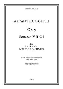 5 Sonaten da camera Nr. 7-11 aus 12 Sonaten op. 5