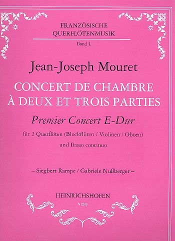 Concert de chambre a deux et trois parties Nr. 1 E-Dur