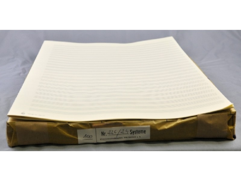 Notenpapier A3 24 Systeme