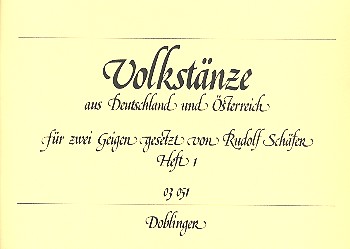 Volkstänze aus Deutschland und Österreich Heft 1