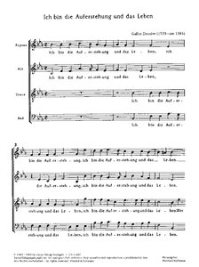 Ich bin die Auferstehung und das Leben