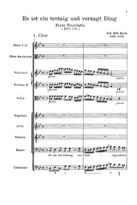 Es ist ein trotzig und verzagt Ding, BWV 176