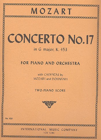 Klavierkonzert Nr. 17 G-Dur KV 453