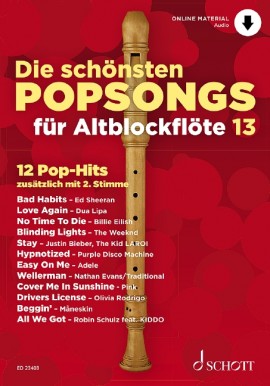 Die schönsten Popsongs für Altblockflöte 13