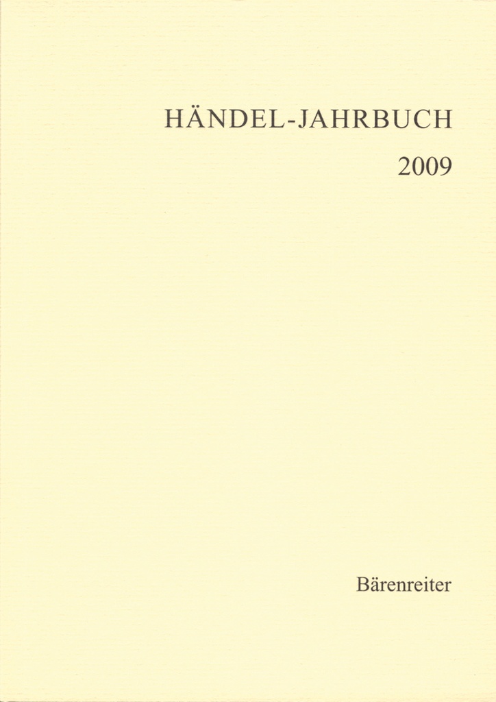 Händel-Jahrbuch 2009