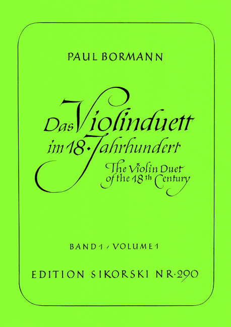 Das Violinduett im 18 Jhdt