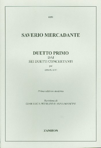 Duetto Primo aus ''Sei Duetti Concertanti''