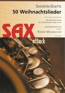 50 Weihnachtslieder für 2 Saxophone
