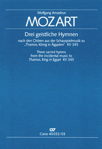 Drei geistliche Hymnen, KV 345