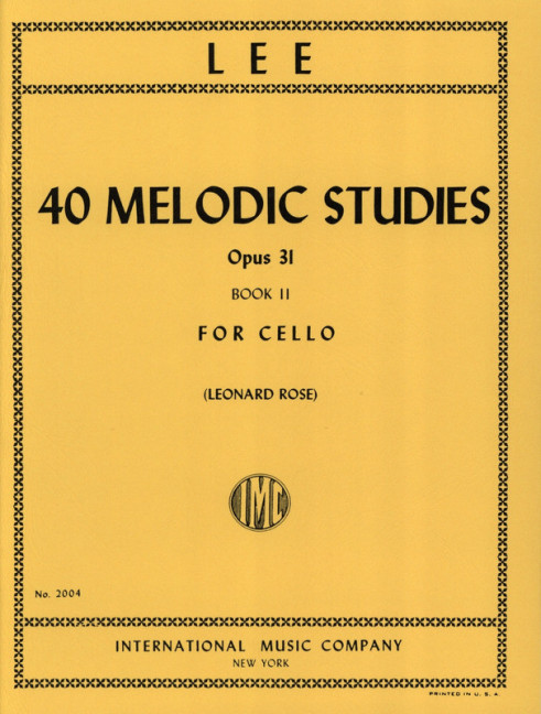 40 melodische Etüden Band 2 op. 31