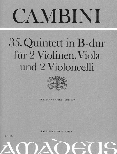 35. Quintett B-Dur