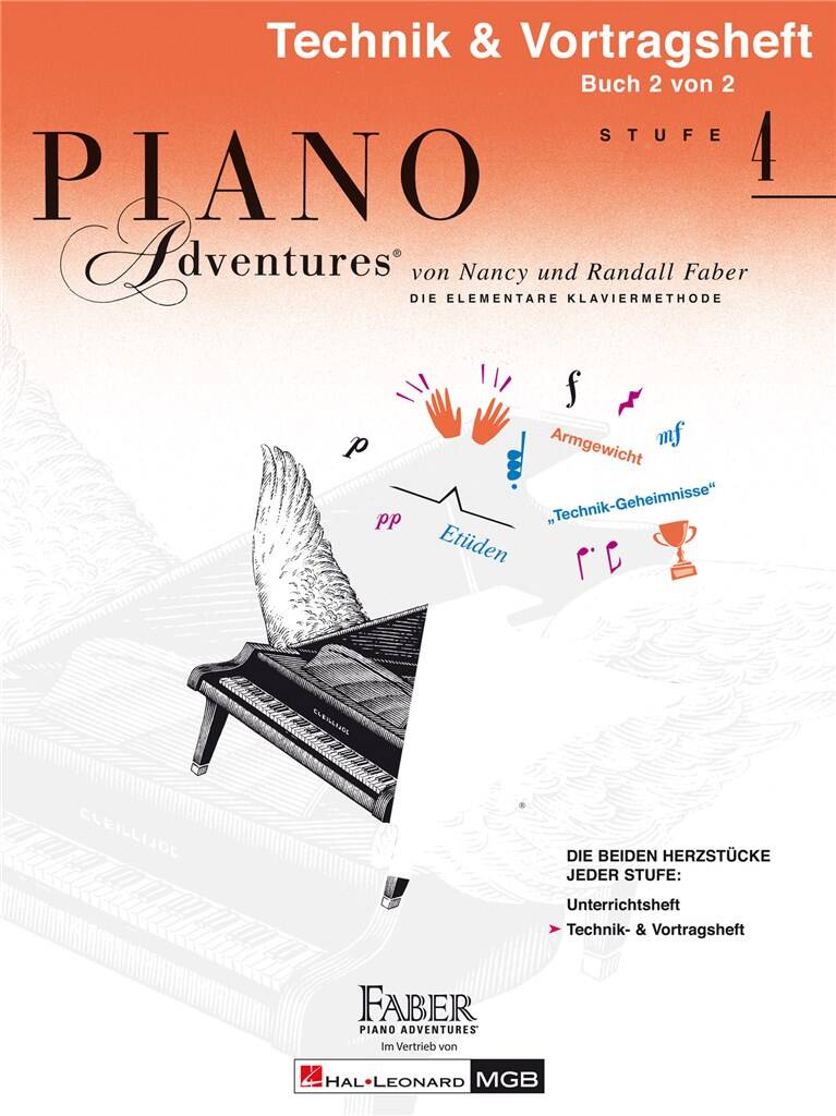 Piano Adventures: Tecknik- & Vortragsheft 4
