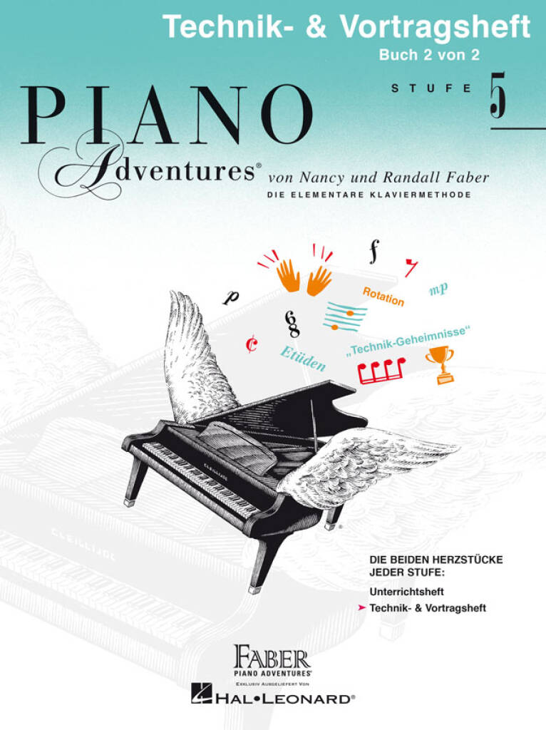 Piano Adventures: Tecknik- & Vortragsheft 5