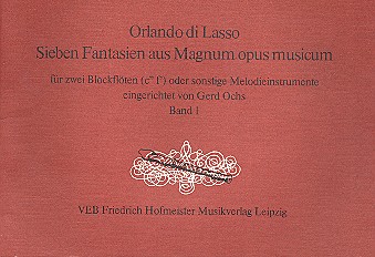 7 Fantasien aus Magnum opus Musicum Band 1