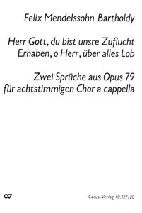 Herr Gott, du bist unsre Zuflucht für und für / Erhaben, o Herr, über alles Lob, aus op. 79