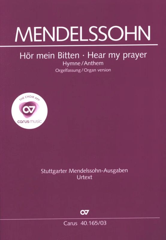 Hör mein Bitten - Hymne, MWV B49