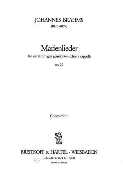 Marienlieder, op. 22