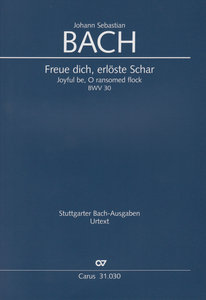 Freue dich, erlöste Schar, BWV 30