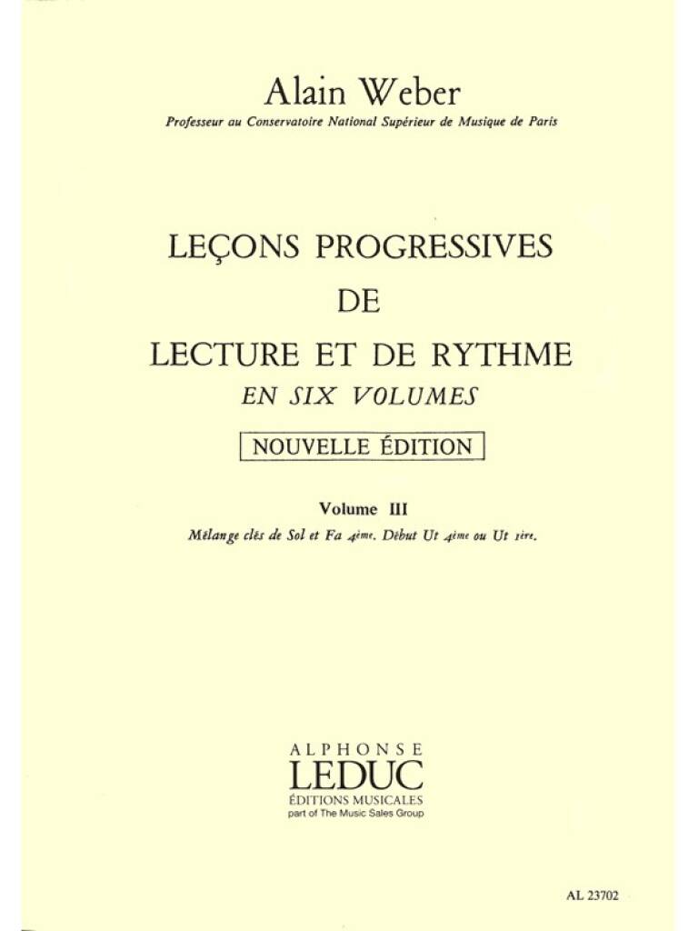 Lecons Progressives de Lecture et de Rythme Band 3