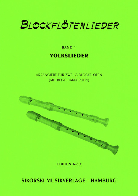 Blockflötenlieder Band 1 - Volkslieder