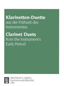 Klarinetten-Duette aus der Frühzeit des Instrumentes