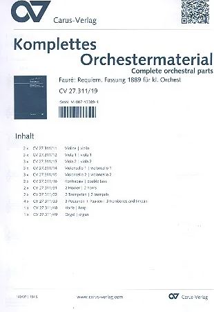 Requiem, op. 48 - Kirchenfassung 1889