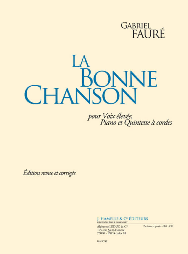 La bonne Chanson