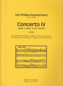 Concerto IV c-moll H 43.4 Wq 474 (1772)