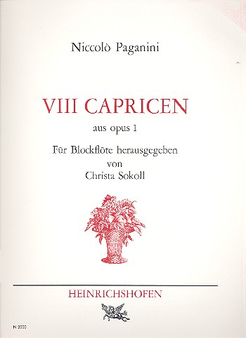 8 Capricen aus op. 1