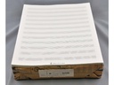Notenpapier Großquart - Hochformat 12 linig (5 Bögen)
