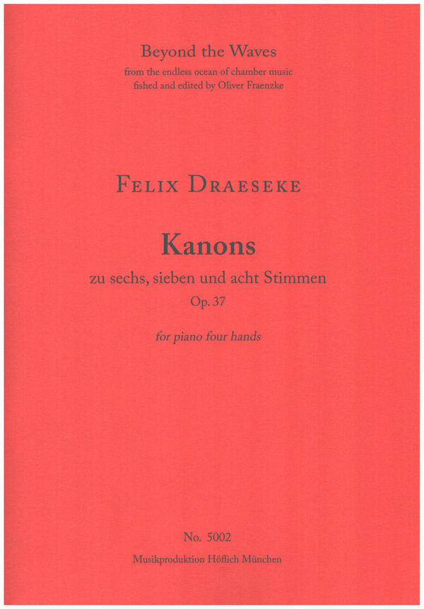 Canons for six, seven and eight voices op. 37