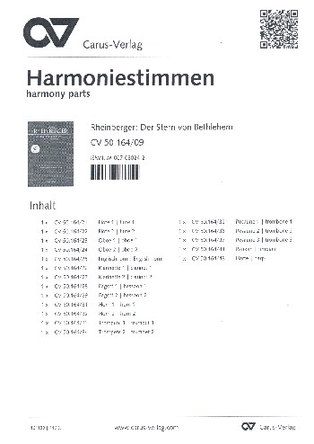 Der Stern von Bethlehem, op. 164