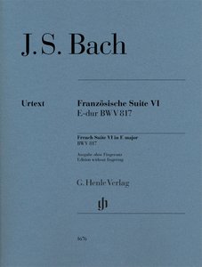 Französische Suite Nr. 6 E-Dur BWV 817