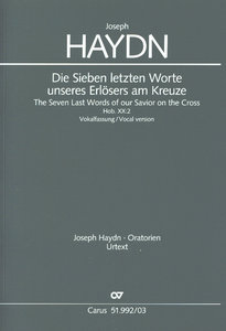 Die sieben letzten Worte unseres Erlösers am Kreuze, Hob. XX:2