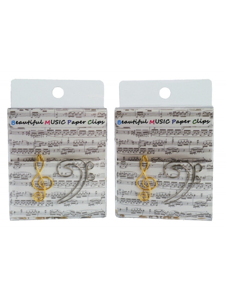 Paper Clips Treble Clef & Bass Clef