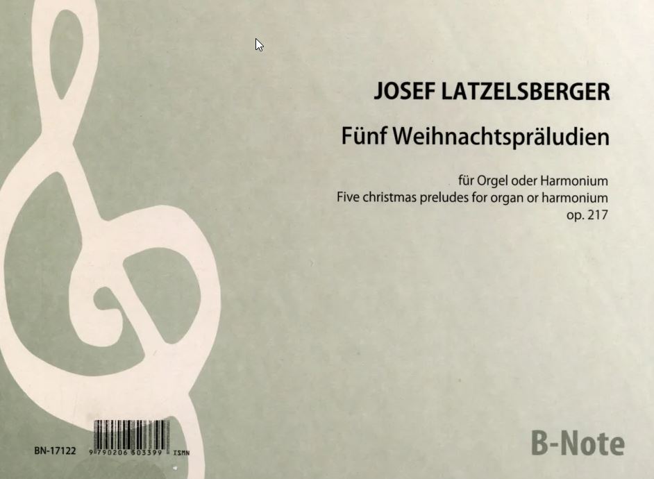 Fünf kleine Weihnachtspräludien op. 217