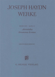 Armida - Werke Reihe XXV Band 12 krit. Bericht